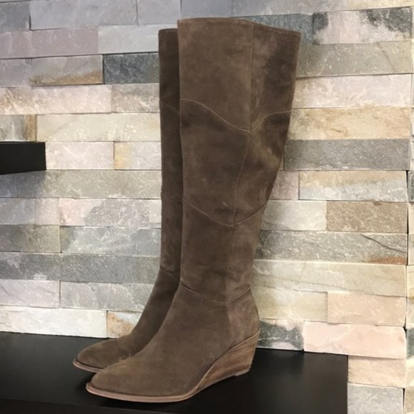 1.State Kern Knee High Low Wedge Pointed Toe Boot - Picture 2 of 14